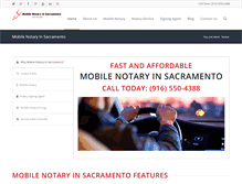 Tablet Screenshot of notaryinsacramento.com